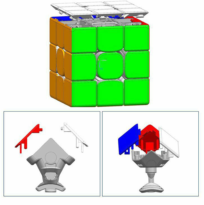 DaYan TengYun M 3x3x3 Magnetic Speed Cube Black